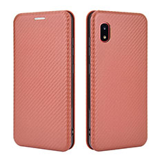 Coque Portefeuille Livre Cuir Etui Clapet L04Z pour Samsung Galaxy A20 SC-02M SCV46 Marron