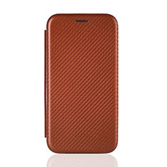 Coque Portefeuille Livre Cuir Etui Clapet L04Z pour Samsung Galaxy A21 SC-42A Marron