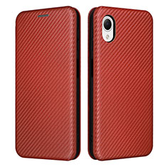 Coque Portefeuille Livre Cuir Etui Clapet L04Z pour Samsung Galaxy A23 5G SC-56C Marron