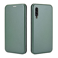 Coque Portefeuille Livre Cuir Etui Clapet L04Z pour Samsung Galaxy A90 5G Vert