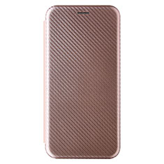 Coque Portefeuille Livre Cuir Etui Clapet L04Z pour Samsung Galaxy M02 Or Rose