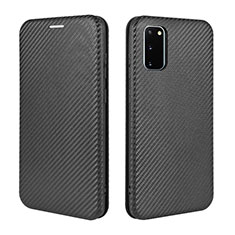 Coque Portefeuille Livre Cuir Etui Clapet L04Z pour Samsung Galaxy S20 FE 4G Noir