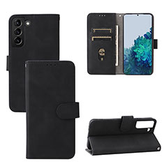 Coque Portefeuille Livre Cuir Etui Clapet L04Z pour Samsung Galaxy S21 5G Noir