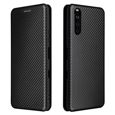 Coque Portefeuille Livre Cuir Etui Clapet L04Z pour Sony Xperia 10 III Noir