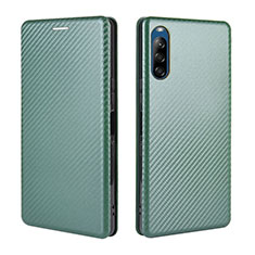 Coque Portefeuille Livre Cuir Etui Clapet L04Z pour Sony Xperia L4 Vert