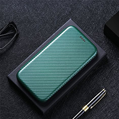 Coque Portefeuille Livre Cuir Etui Clapet L04Z pour Vivo iQOO Z3 5G Vert