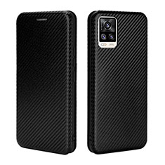 Coque Portefeuille Livre Cuir Etui Clapet L04Z pour Vivo V20 (2021) Noir