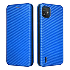 Coque Portefeuille Livre Cuir Etui Clapet L04Z pour Wiko Y82 Bleu