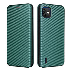 Coque Portefeuille Livre Cuir Etui Clapet L04Z pour Wiko Y82 Vert