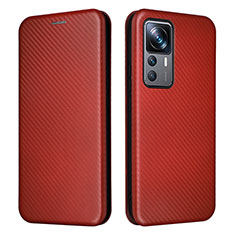 Coque Portefeuille Livre Cuir Etui Clapet L04Z pour Xiaomi Mi 12T 5G Marron