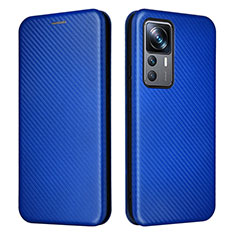 Coque Portefeuille Livre Cuir Etui Clapet L04Z pour Xiaomi Mi 12T Pro 5G Bleu