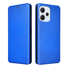 Coque Portefeuille Livre Cuir Etui Clapet L04Z pour Xiaomi Poco M6 Pro 5G Bleu