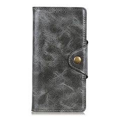 Coque Portefeuille Livre Cuir Etui Clapet L05 pour Alcatel 3X Gris