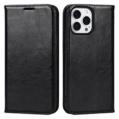 Coque Portefeuille Livre Cuir Etui Clapet L05 pour Apple iPhone 13 Pro Max Noir