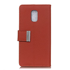 Coque Portefeuille Livre Cuir Etui Clapet L05 pour Asus ZenFone V500KL Vin Rouge