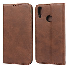 Coque Portefeuille Livre Cuir Etui Clapet L05 pour Huawei Enjoy 9 Marron