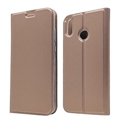 Coque Portefeuille Livre Cuir Etui Clapet L05 pour Huawei Honor 8X Or Rose