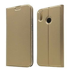 Coque Portefeuille Livre Cuir Etui Clapet L05 pour Huawei Honor V10 Lite Or