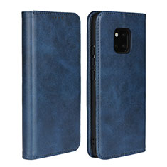 Coque Portefeuille Livre Cuir Etui Clapet L05 pour Huawei Mate 20 Pro Bleu