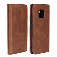 Coque Portefeuille Livre Cuir Etui Clapet L05 pour Huawei Mate 20 Pro Marron