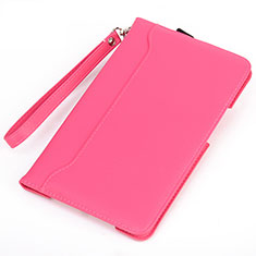 Coque Portefeuille Livre Cuir Etui Clapet L05 pour Huawei MatePad 5G 10.4 Rose Rouge