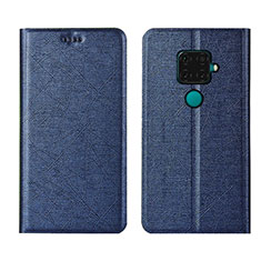 Coque Portefeuille Livre Cuir Etui Clapet L05 pour Huawei Nova 5i Pro Bleu