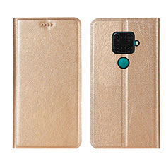 Coque Portefeuille Livre Cuir Etui Clapet L05 pour Huawei Nova 5i Pro Or