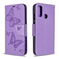 Coque Portefeuille Livre Cuir Etui Clapet L05 pour Huawei Nova Lite 3 Plus Violet