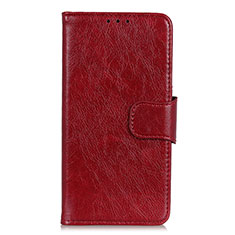 Coque Portefeuille Livre Cuir Etui Clapet L05 pour Huawei P smart S Rouge