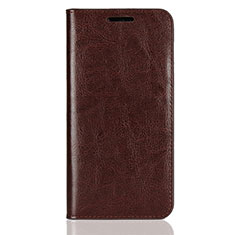 Coque Portefeuille Livre Cuir Etui Clapet L05 pour Huawei P20 Lite Marron