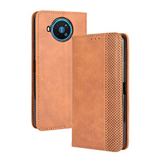 Coque Portefeuille Livre Cuir Etui Clapet L05 pour Nokia 8.3 5G Orange