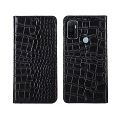 Coque Portefeuille Livre Cuir Etui Clapet L05 pour Oppo A33 Noir