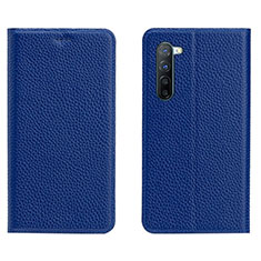 Coque Portefeuille Livre Cuir Etui Clapet L05 pour Oppo K7 5G Bleu