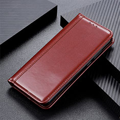 Coque Portefeuille Livre Cuir Etui Clapet L05 pour Realme 6 Marron