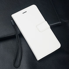 Coque Portefeuille Livre Cuir Etui Clapet L05 pour Realme XT Blanc
