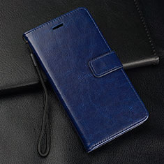 Coque Portefeuille Livre Cuir Etui Clapet L05 pour Realme XT Bleu