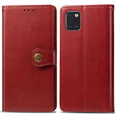 Coque Portefeuille Livre Cuir Etui Clapet L05 pour Samsung Galaxy A81 Rouge