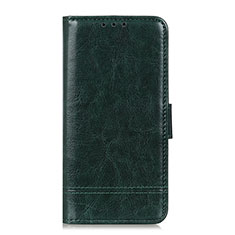 Coque Portefeuille Livre Cuir Etui Clapet L05 pour Samsung Galaxy M01 Core Vert