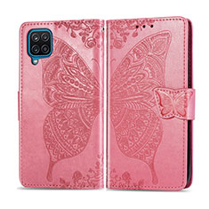 Coque Portefeuille Livre Cuir Etui Clapet L05 pour Samsung Galaxy M12 Rose