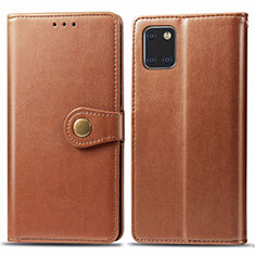 Coque Portefeuille Livre Cuir Etui Clapet L05 pour Samsung Galaxy Note 10 Lite Orange