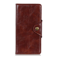 Coque Portefeuille Livre Cuir Etui Clapet L05 pour Samsung Galaxy Note 20 Plus 5G Marron