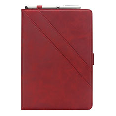 Coque Portefeuille Livre Cuir Etui Clapet L05 pour Samsung Galaxy Tab S6 Lite 4G 10.4 SM-P615 Rouge