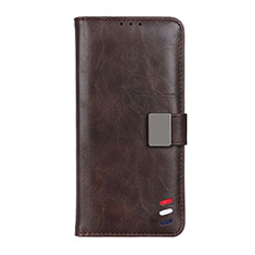 Coque Portefeuille Livre Cuir Etui Clapet L05 pour Xiaomi Mi 10T 5G Marron