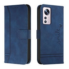 Coque Portefeuille Livre Cuir Etui Clapet L05 pour Xiaomi Mi 12S Pro 5G Bleu