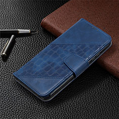 Coque Portefeuille Livre Cuir Etui Clapet L05 pour Xiaomi POCO C3 Bleu