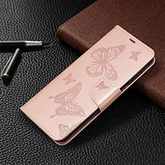 Coque Portefeuille Livre Cuir Etui Clapet L05 pour Xiaomi Poco M2 Pro Or Rose