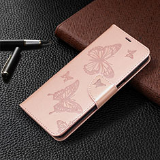 Coque Portefeuille Livre Cuir Etui Clapet L05 pour Xiaomi Redmi Note 9S Or Rose