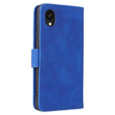 Coque Portefeuille Livre Cuir Etui Clapet L05Z pour Samsung Galaxy A22 5G SC-56B Bleu