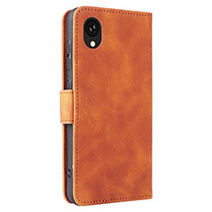 Coque Portefeuille Livre Cuir Etui Clapet L05Z pour Samsung Galaxy A22 5G SC-56B Marron