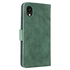 Coque Portefeuille Livre Cuir Etui Clapet L05Z pour Samsung Galaxy A22 5G SC-56B Vert